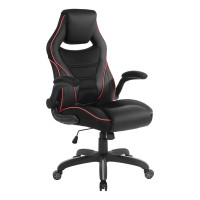 OSP Home Furnishings XEN25-RD Xeno Gaming Chair in Red Faux Leather